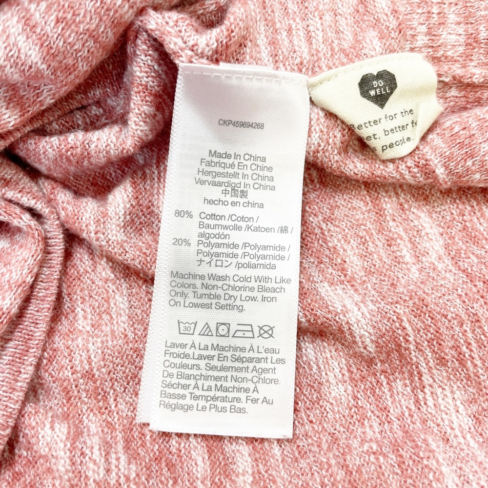 Madewell Marled Pink Summer Ryder Open Front Cardigan Sweater Women's XS - Picture 5 of 5